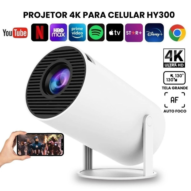 ویدیو پروژکتور استوانه ایhy300 اندرویدی الترا HD - گجت 2026