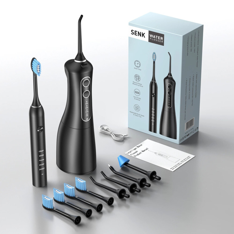ست کامل مسواک برقی و واترجت SENK مدل Intelligent 2-in-1