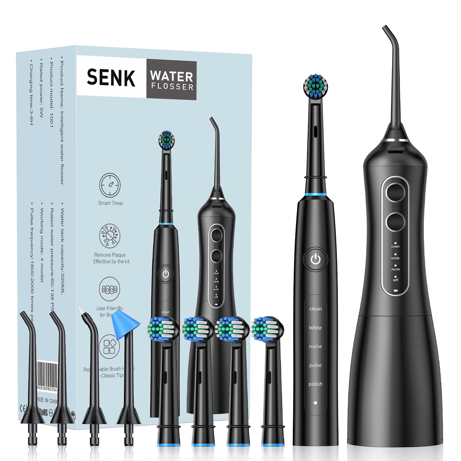 ست کامل مسواک برقی و واترجت SENK مدل Intelligent 2-in-1 - گجت 2026