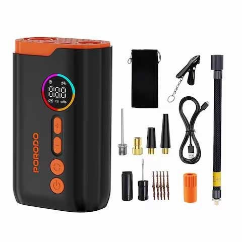 پمپ باد شارژی پرودو Porodo Electric Air Inflator PDLFST181BK
