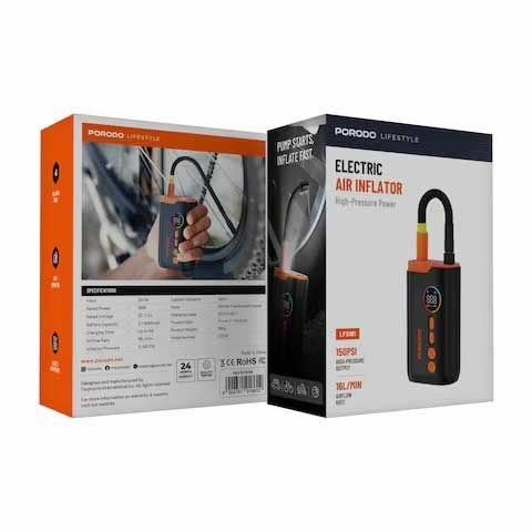 پمپ باد شارژی پرودو Porodo Electric Air Inflator PDLFST181BK