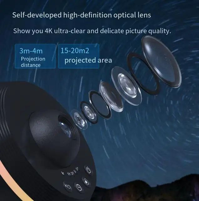 پروژکتور کهکشانی مدل TKQ01 (Generation Meteor and Galaxy Projector)