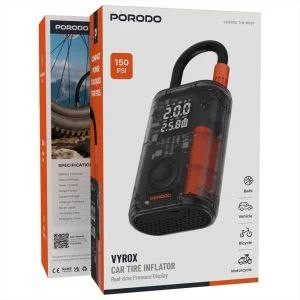 پمپ باد شارژی پرودو مدل Porodo Vyrox Car Tire Inflator PDGA05BK