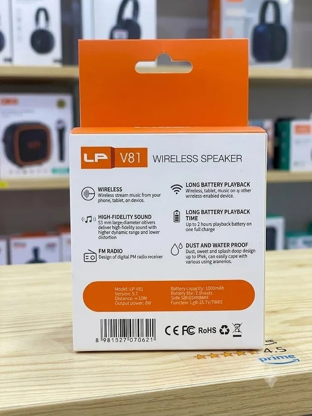 اسپیکر بلوتوثی قابل حمل LP مدل V81