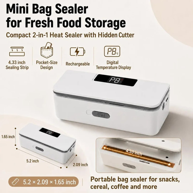 دستگاه دوکاره دوخت و پرس هوشمند پلاستیک Smart Sealer مدل TX-007 شارژی