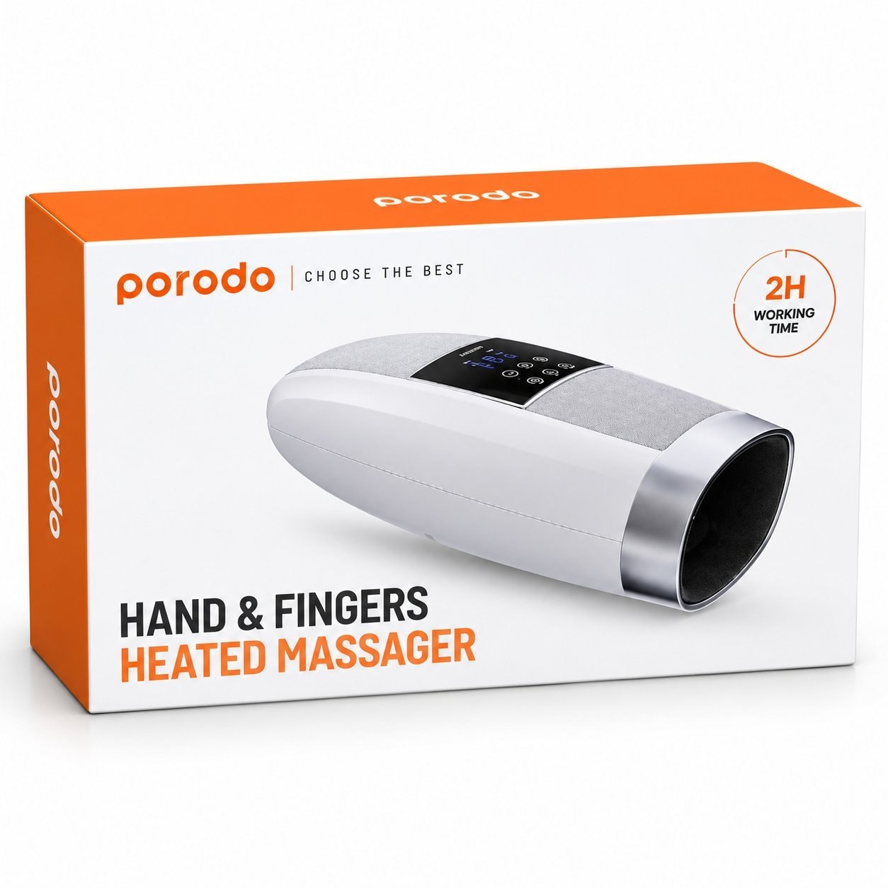 ماساژور گرمایشی دست و انگشتان پرودو مدل PD-APHNDMS-GY (Porodo Hand & Fingers Heated Massager)